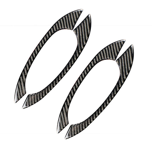 Real Carbon Fiber Car Door Handle Cover Trim for Porsche Macan 2011-2021 4Door