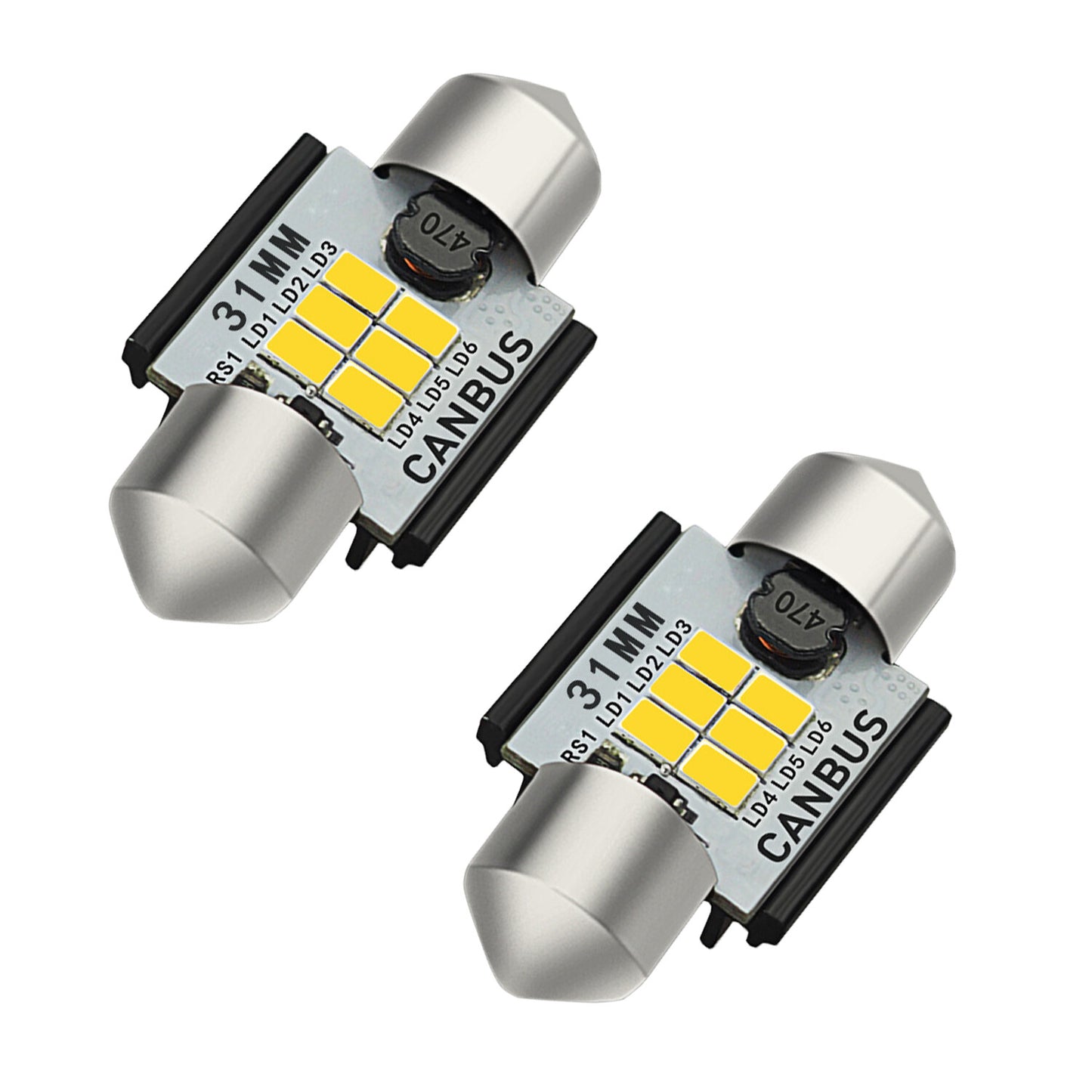 AUXITO 2x 31 Fushan LED Baiyun LED Baiyun White Light DE3175 B