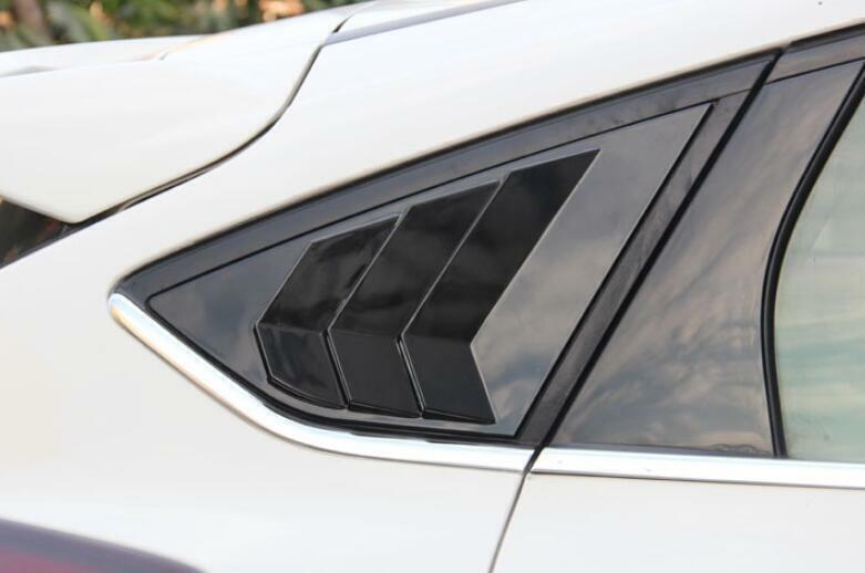 Gloss Black Vent Window Scoop Louver Cover Trim for Ford Focus Hatchback 12-2018