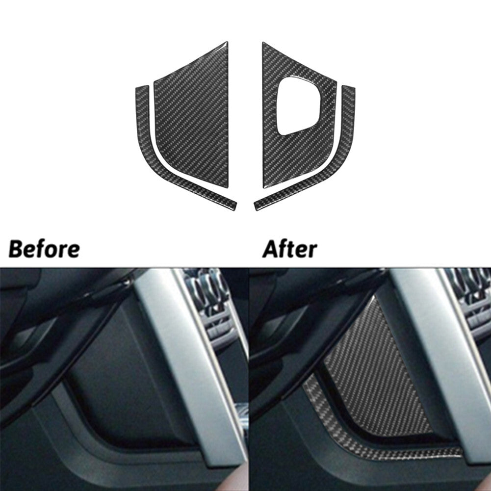 Carbon Fiber Glasses Box Panel Trim Cover for Mustang Mach-E 2021-2022 v
