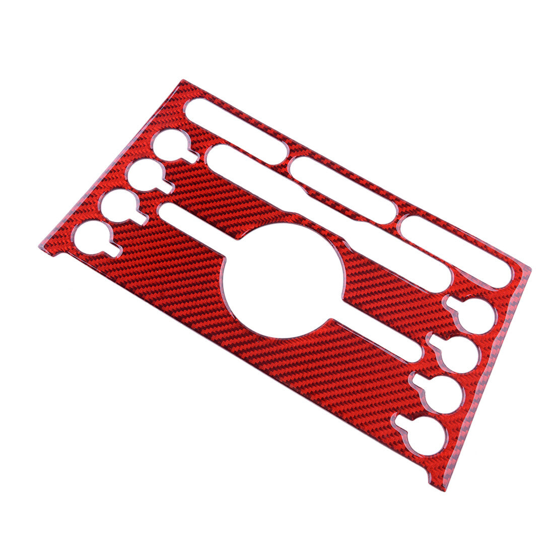 Red Carbon Fiber Center Console Panel Trim Fit for Explorer 2013-2019 v