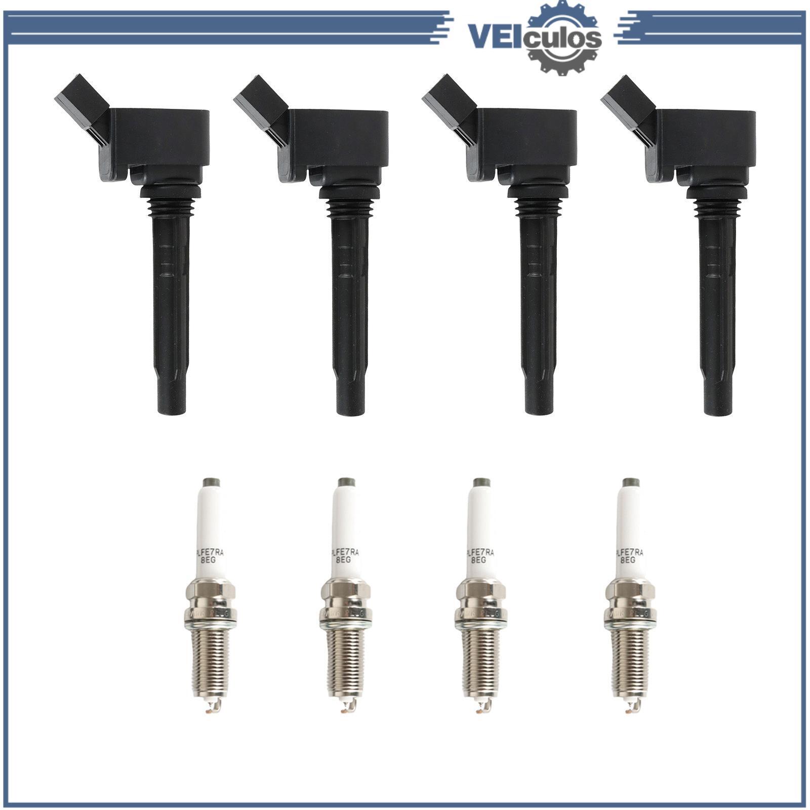 4Pcs Ignition Coil + Iridium Spark plug for Audi S3 for VW for Jetta Beetle for Passat UF765
