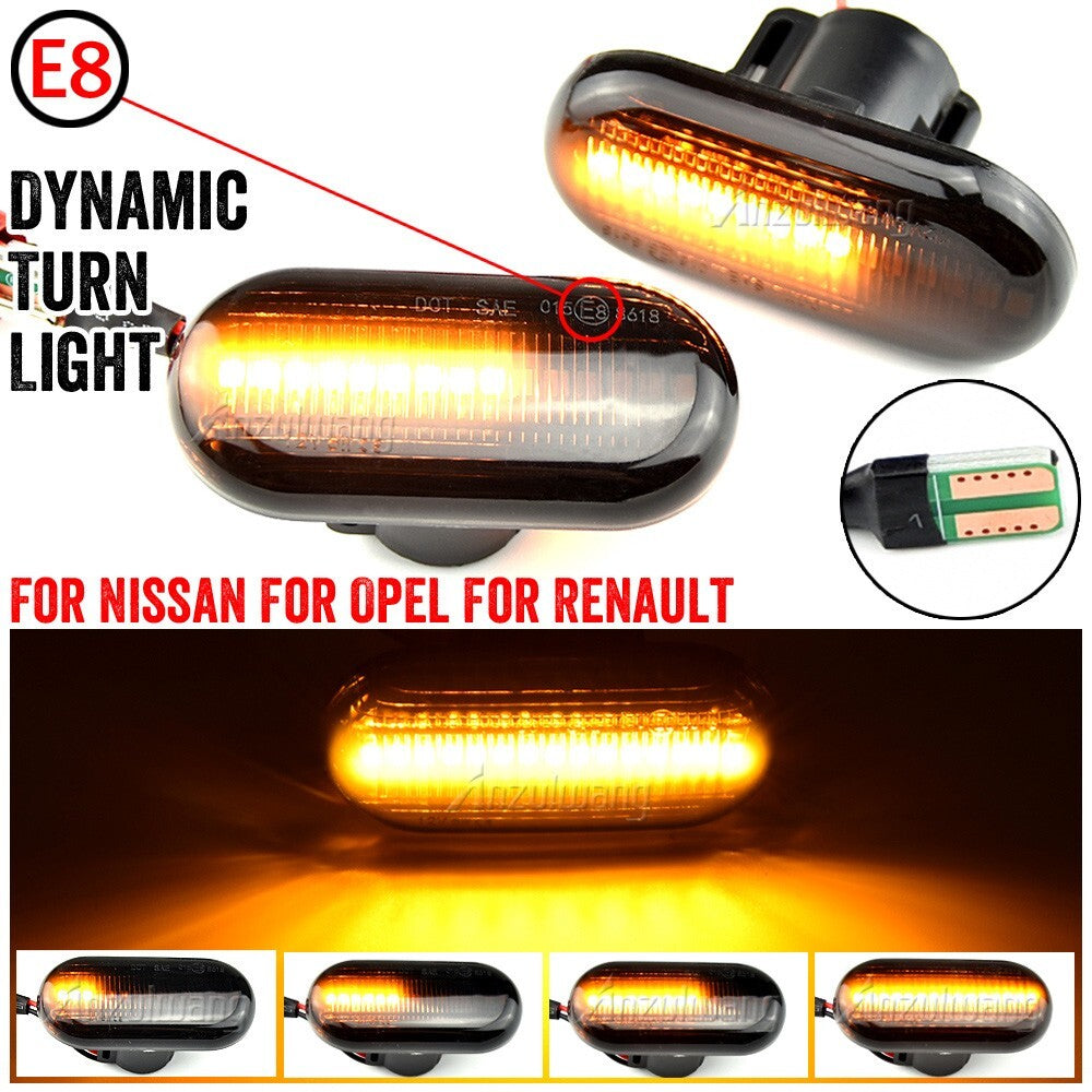 Dynamic Side Marker Turn Light for Renault for Nissan for Opel for Mercedes-benz for Dacia Lodgy