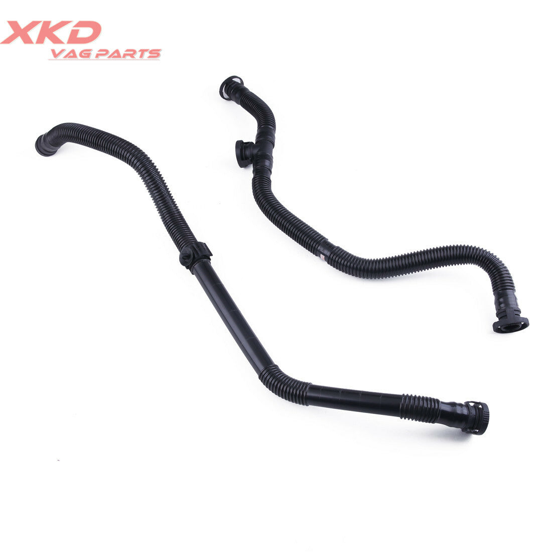 2* Crankcase Breather Hose Fit for Audi Q7 4.2L BAR 4L0131206 4L0131206A Q