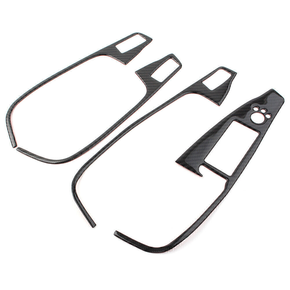 Carbon fiber interior window switch button cover trim for 2009-2017 for Audi Q5