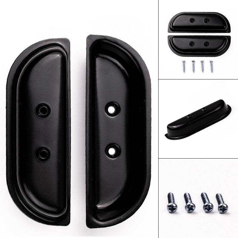 pair of metal door armrest cups suitable for 1973-1979 for Ford trucks F-100 and F-350.