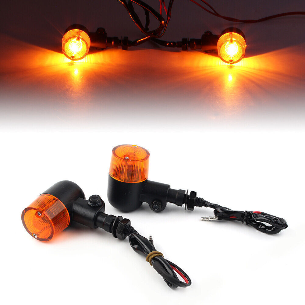 for Harley for Honda for Kawasaki for BMW 2x Motorcycle Amber Turn Signal Brake Light Q
