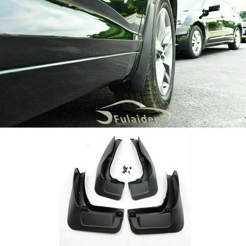 4P Black Mud Flaps Splash Guard Fender Mudguard for Toyota Highlander 2014-2019