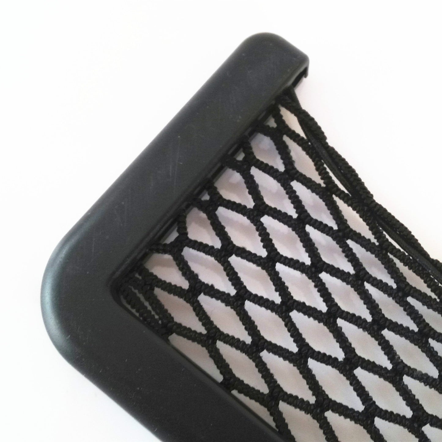 7.5in Car Storage Mesh Resilient String Phone Bag Holder Organizer Phone Holder