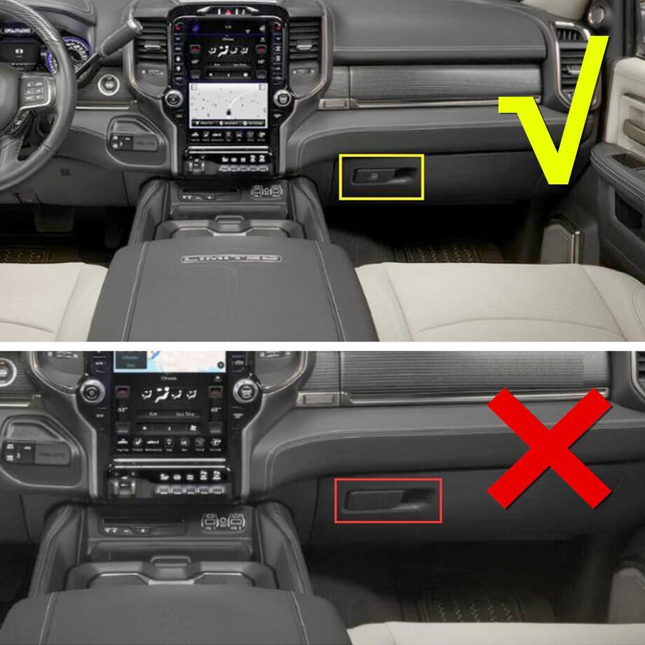 Car for Co -pilot Storage Box Switch Trim for Dodge for RAM 1500 19-24 Accessories Carbon
