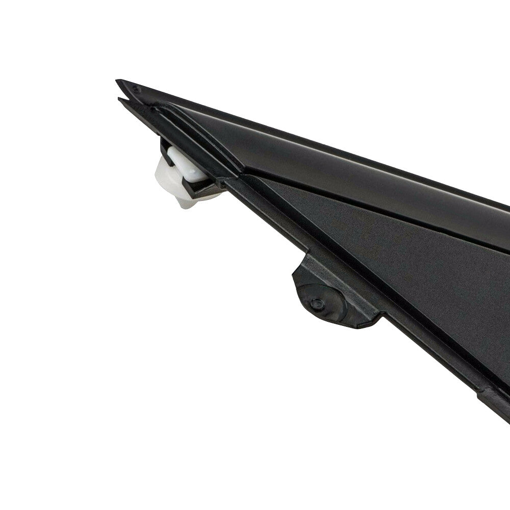 Left-Driver Front Rearview Mirror Triangle Molding Fits 2012-2019 for FIAT 500 Black