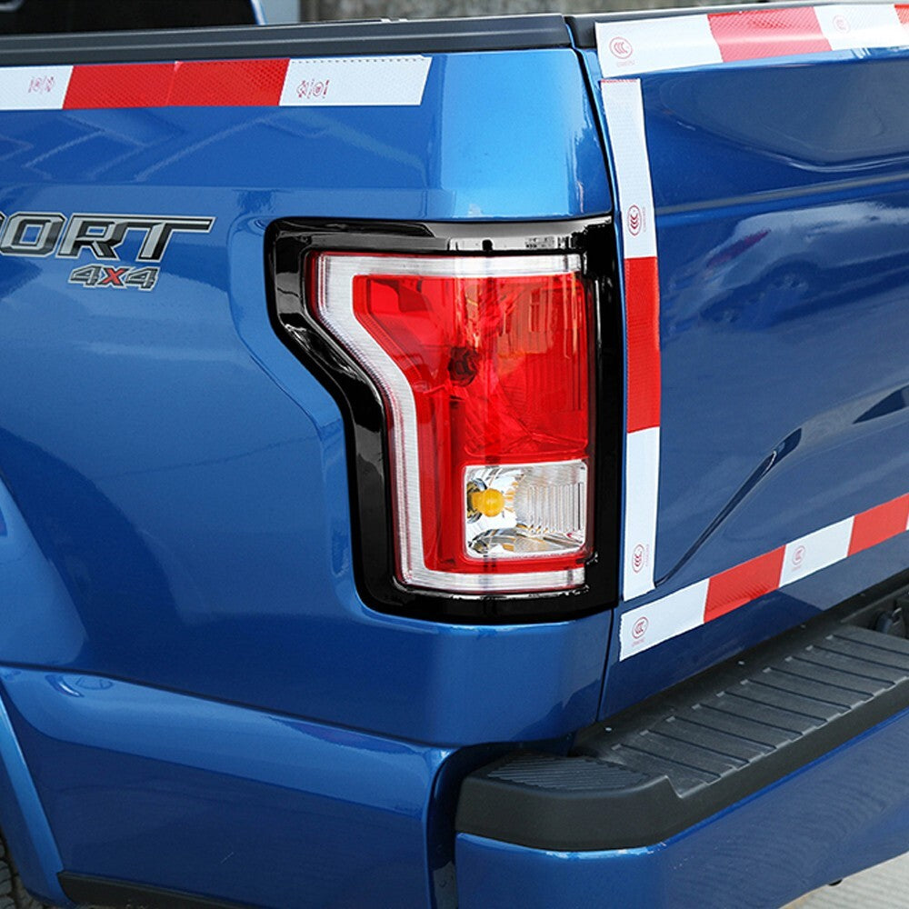 Rear Tail Light Lamp Frame Cover Trim  for ford  F150 2015-2020 Accessories Black