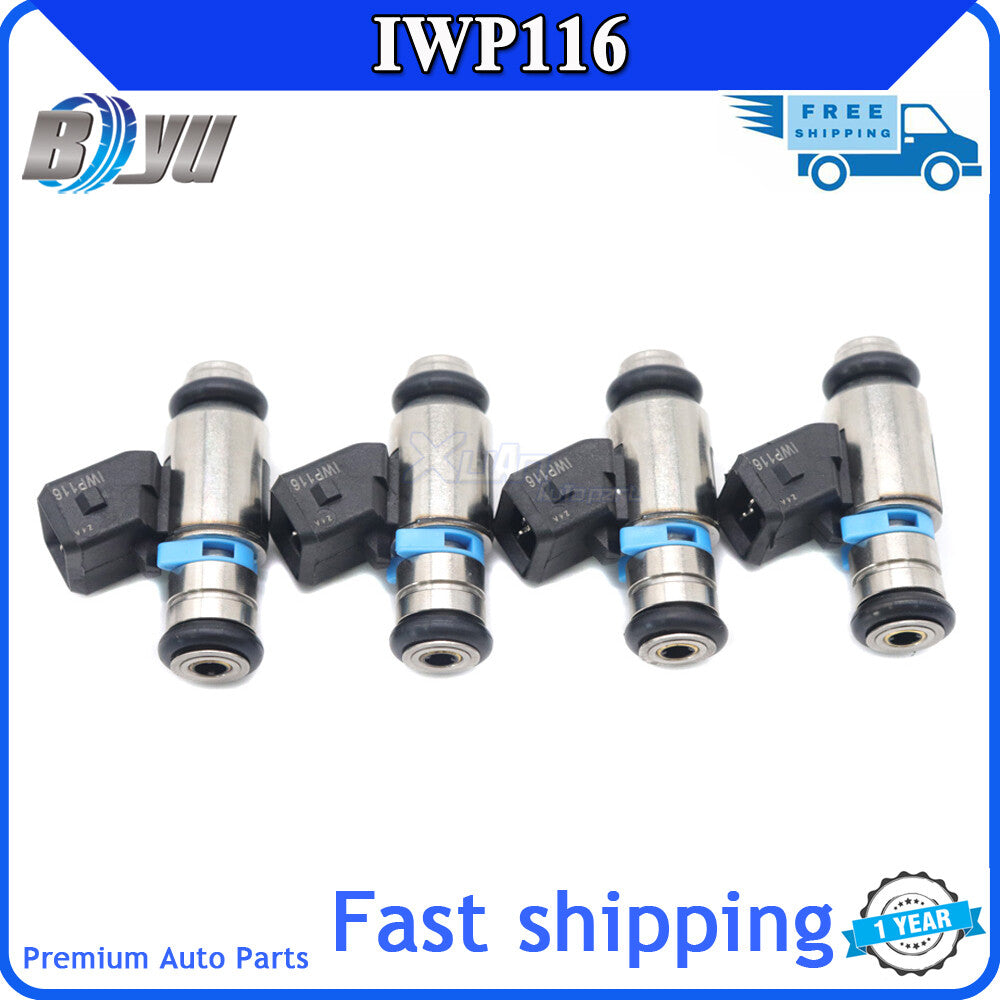 4-pack for Fiat Punto Doblo Mk2 1.2 Seicento 1.1 8V 028015816 IWP116 fuel injectors