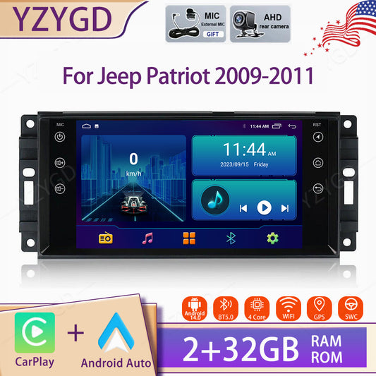 for Jeep Patriot 2009-2011 Android Auto Carplay Car Radio Stereo GPS Navi Screen