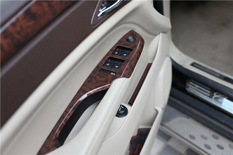 for Cadillac SRX 2010-15 Agate Wood Grain Window Lift Panel Switch Cover Trim 4P