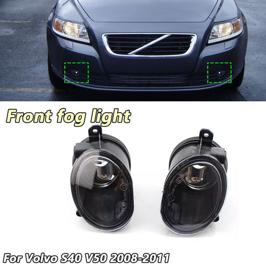 for Volvo S40 V50 2008-2011 Front Fog Light Assembly Fog Driving Lamp 1Pair v