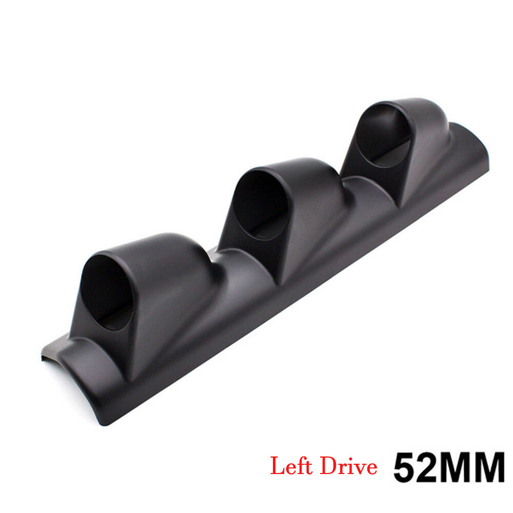 Side Car 2 52mm Universal Three Hole DashBoard Gauge Pod Holder ABS Q
