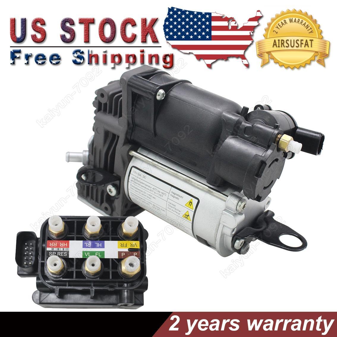 For 07-13 for Mercedes S-Class W221 S550 Air Suspension Compressor Pump+Valve Block
