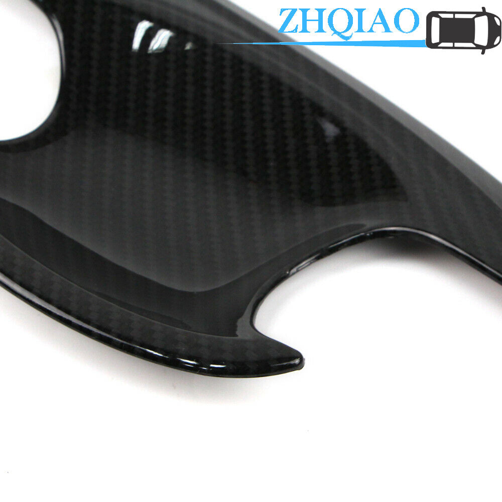 Carbon Fiber Style Door Handle Bowl Cover Trim for Honda for Civic 2016 2017 2018