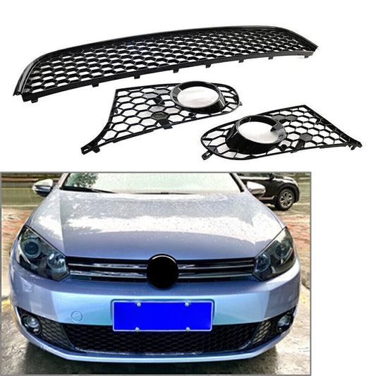 Front Lower Bumper Mesh Grille Fog Light Grill for VW for Golf MK6 / for Jetta SportWagen