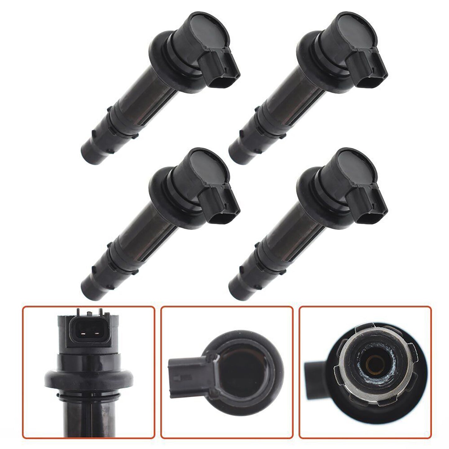 4PCS Ignition Coil for Yamaha Viking 1000 Professional 2006-2007 5PW-82310-00