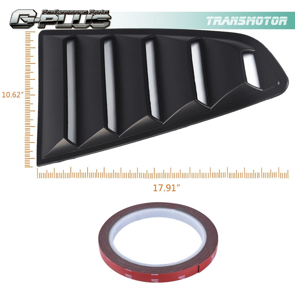 Fits 2015 - 2020 for Mustang GT V6 Quarter 1/4 Side Window Extrusion Scoop Cover - v