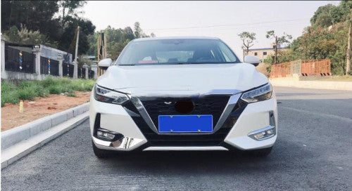 for Nissan Sentra Sylphy 20-23 Chrome ABS Front Hood Grill Molding Cover Bonnet