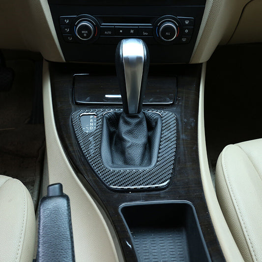 Carbon Fiber Gear Shift Box Panel Trim Cover for BMW 3 Series E90 E92 2005-2012
