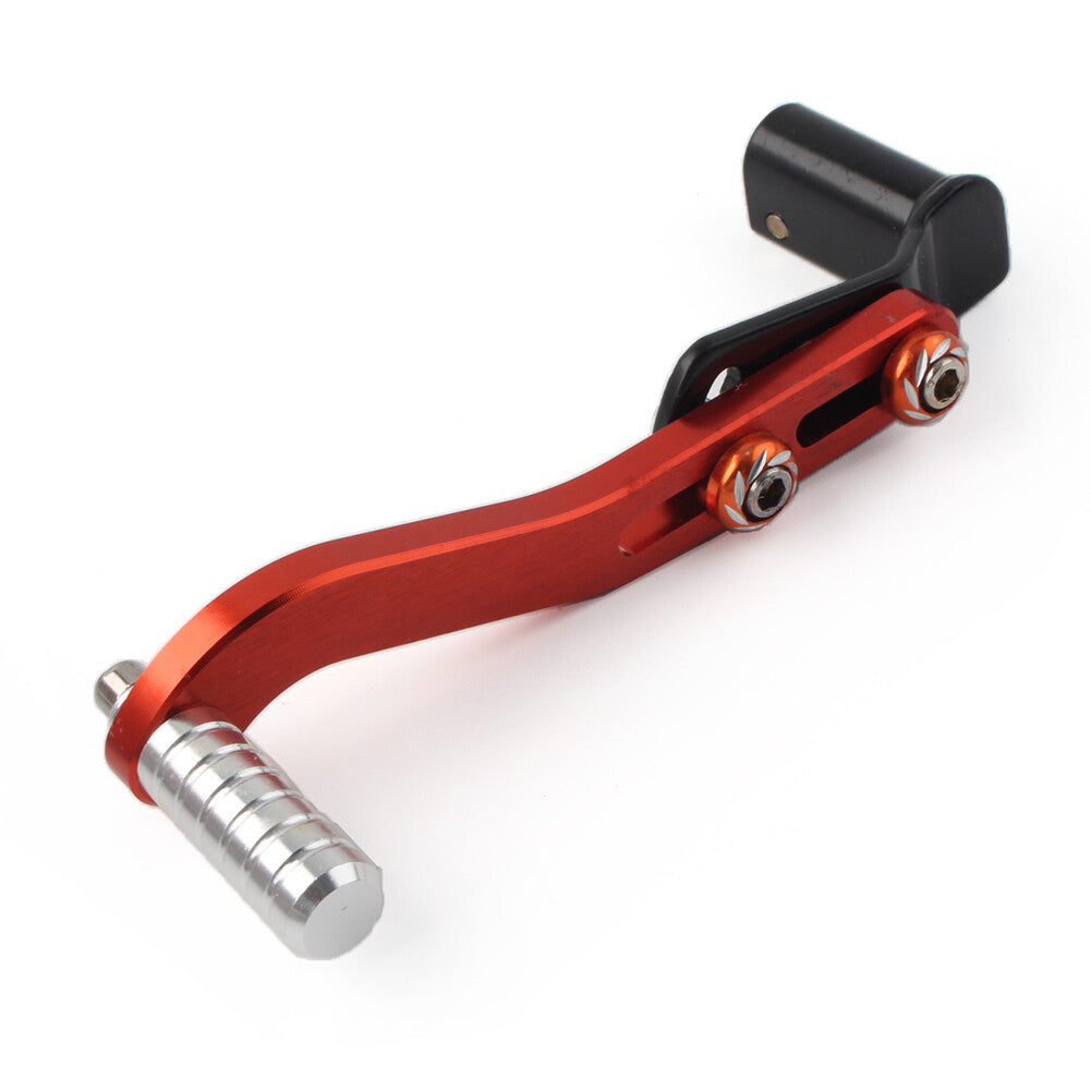 Universal Motorcycle CNC Aluminum Gear Shift Lever Footrest Pedal Shifter Orange Q