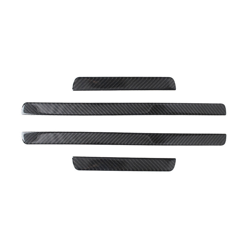 Carbon Fiber Door Sill Scuff Pedal Protect Cover Trim for VW for Golf MK7 2014-2019