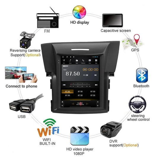 9.7in Car Android FM Radio For CRV CR-V Multimedia Video Player GPS Navigation