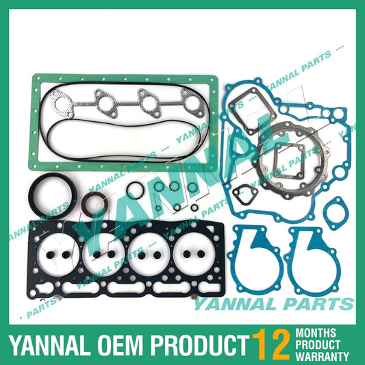 Brand new complete gasket kit 16285-99352, with head gasket 16394-03310, suitable for V1505.