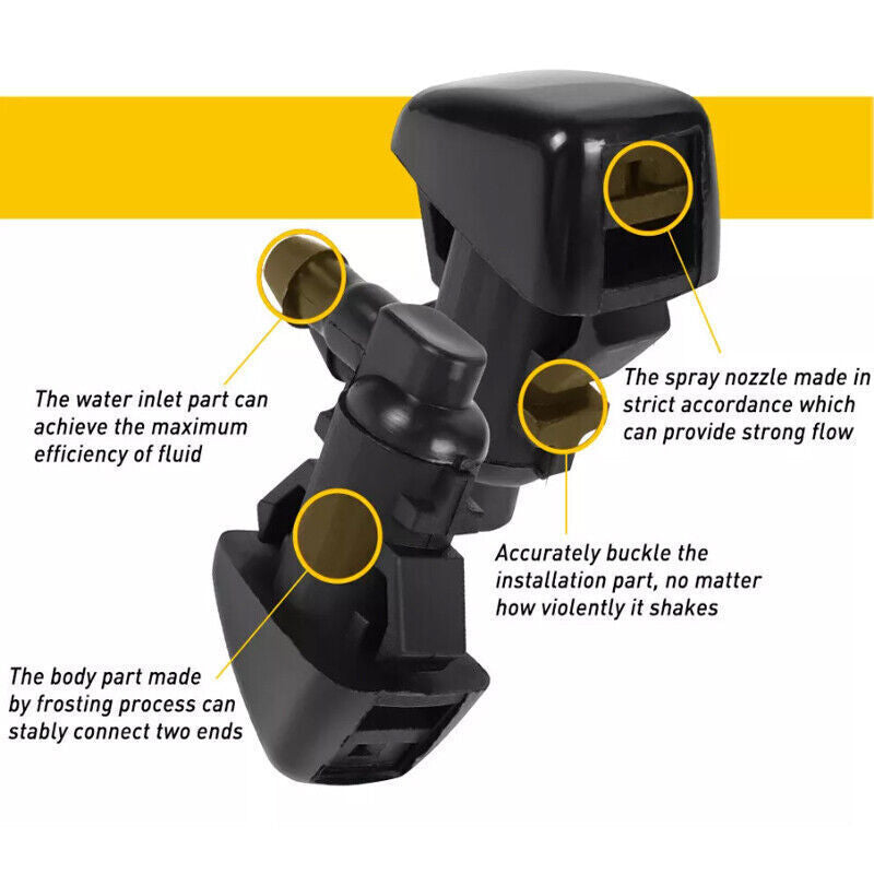 2PCS Sprayer Windshield Washer Nozzle  for ford  Edge for Lincoln MKX 3.5L 2007-2010 Q