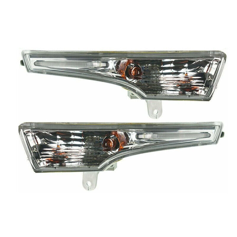 1 Pair Plastic Lens Turn Signal Indicator light For Altima 2013-2016 v