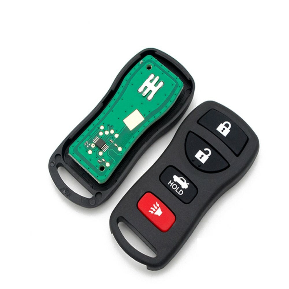 2-piece remote keychain for 2008, 2009, 2010, 2011, 2012, and 2013 for Nissan Sentra Versa Armada.