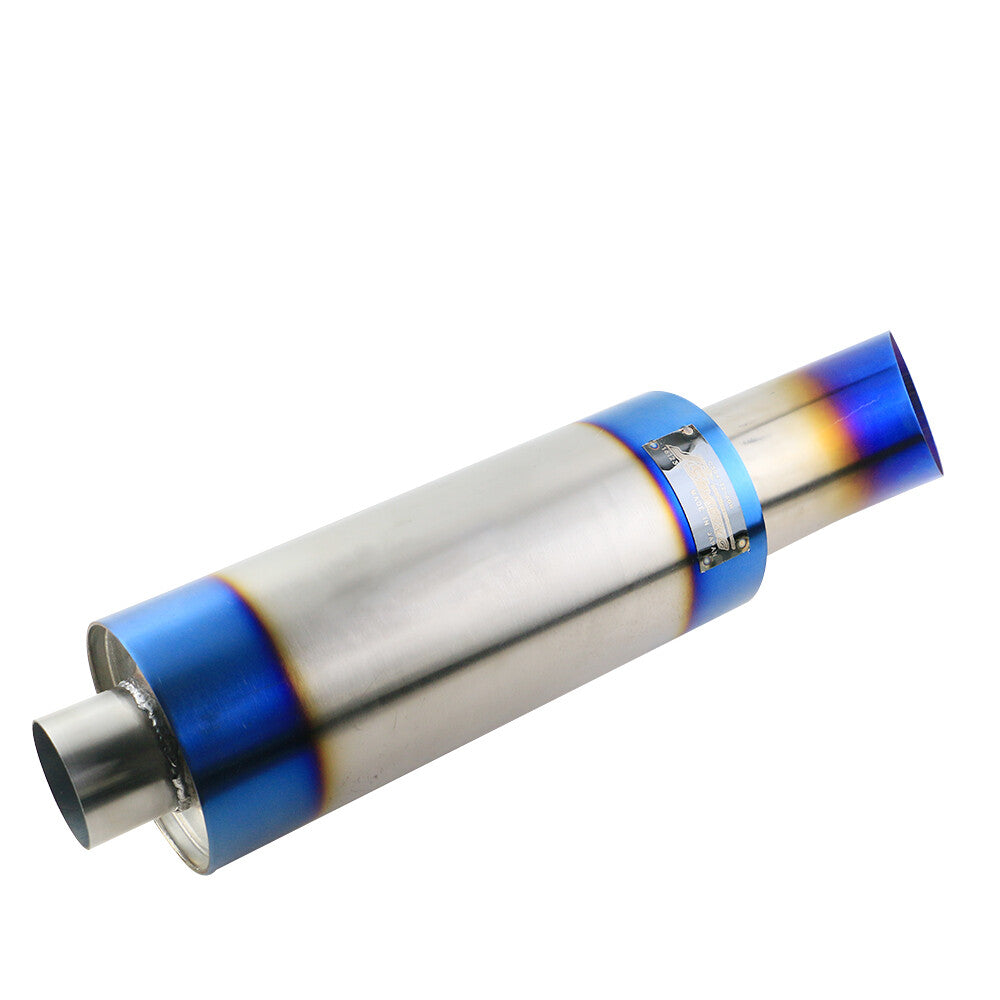2.5 ID Straight Flow Racing Exhaust Muffler Tip OD 3.5 OD Body 5 550mm Tip