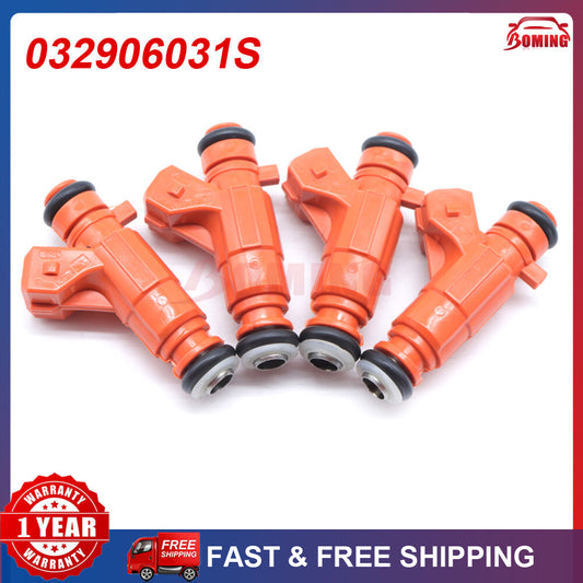 4PCS New 032906031S Fuel Injectors for Volkswagen Gol Voyage 1.0L 8V 2007-2014