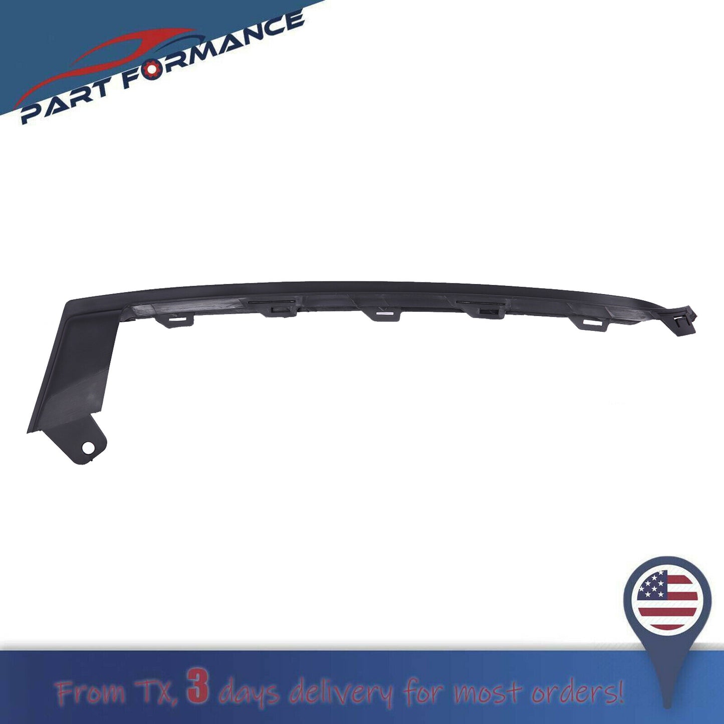 Front Lower Bumper Molding Decoration Left Driver For 2018 - 2020 for Honda Accord HO1046102- v