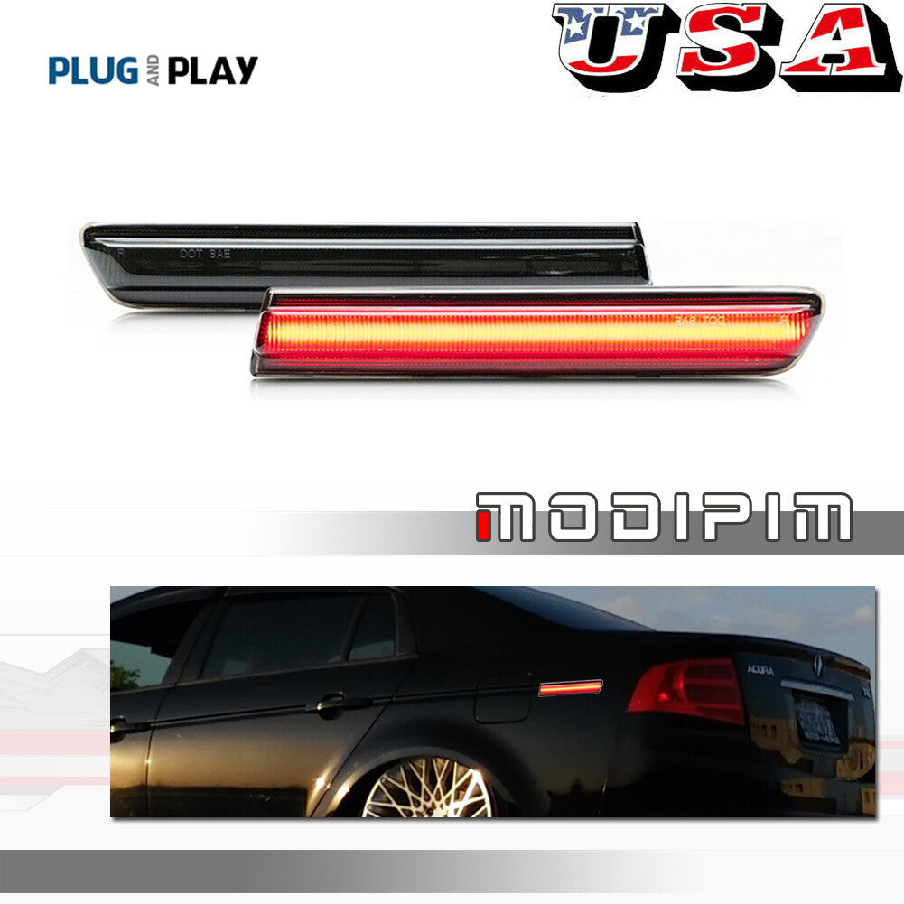 1 pair LED rear side marker parking lights for 2004 2005 2006 2007 2008 for Acura TL- v