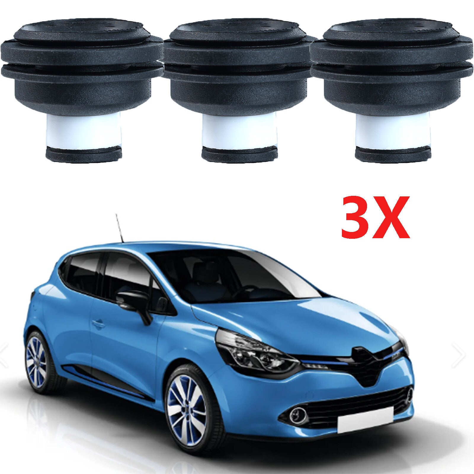 3X for Renault Clio Megane Scenic Laguna Engine Cover Rubber Grommet Mount Clips