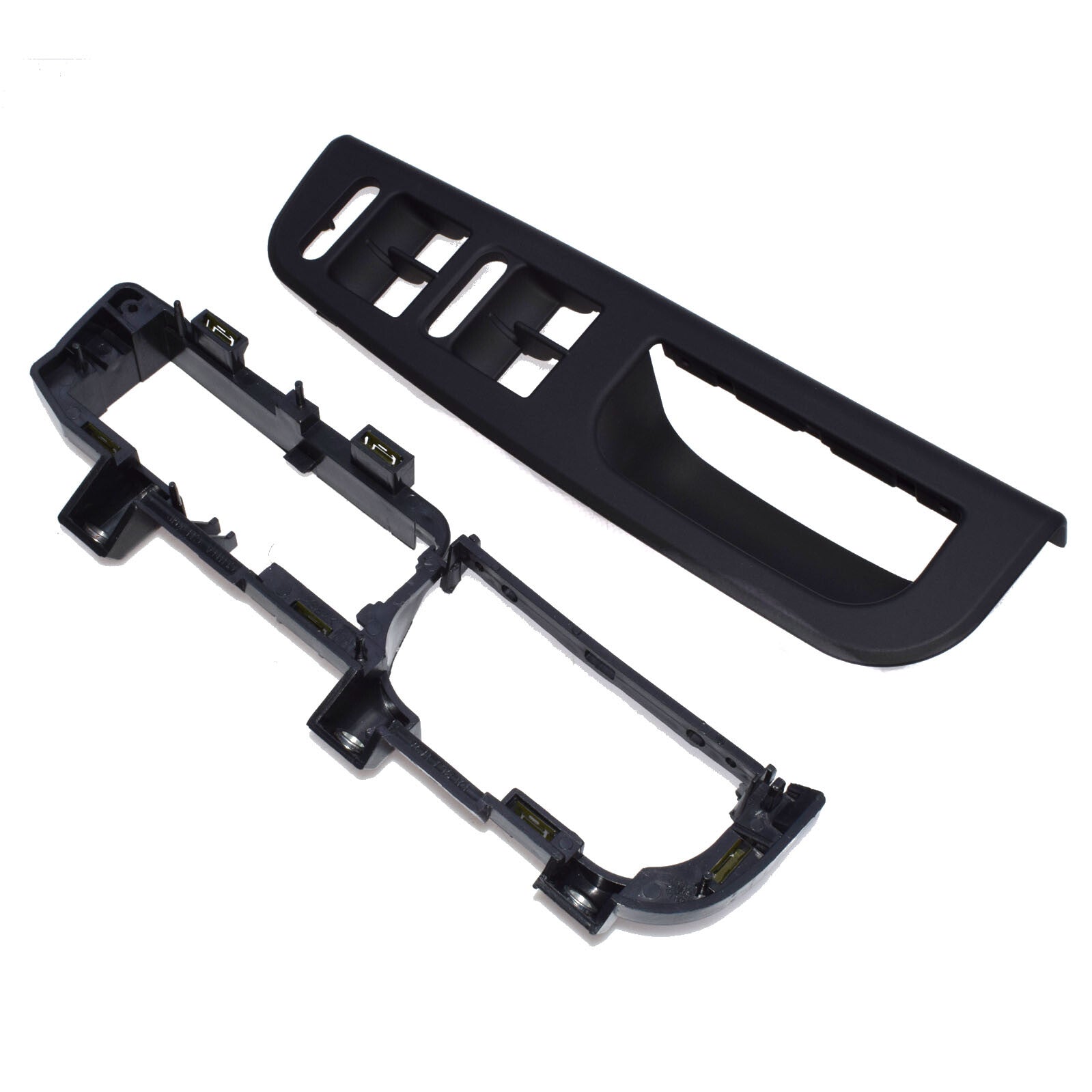 Brand new front left switch bezel handle trim bracket fits for VW for Passat MK4 2-piece black kit - n