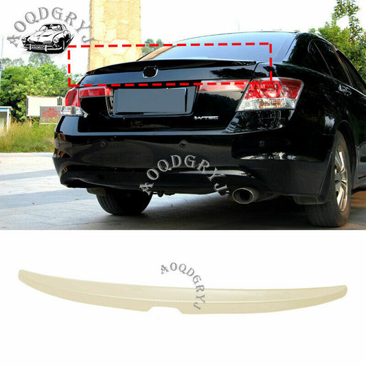 Factory Unpainted Rear Trunk Spoiler Wing for Honda Accord 4DR Sedan 2008-2012