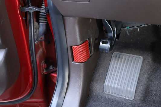 Red Carbon Interior Engine Hood Cover Switch Trim  for ford  F150 Accessories