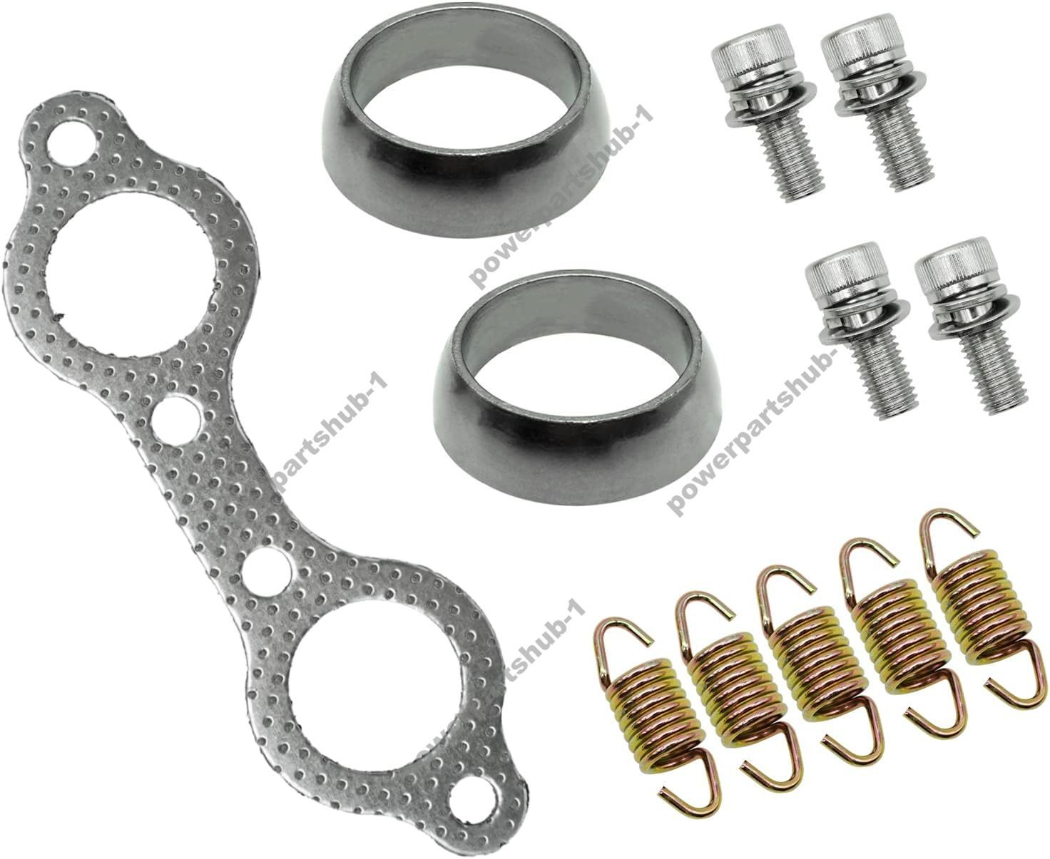 Exhaust Muffler Gasket Seal Spring Rebuild Kit for Polaris Sportsman 600 700 800