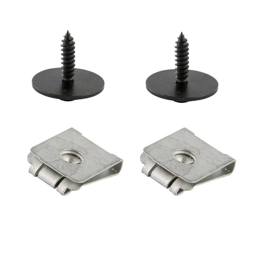 2 Set for Mercedes W201 Engine gearbox Undertray Splash Guard Cover Screws Kit