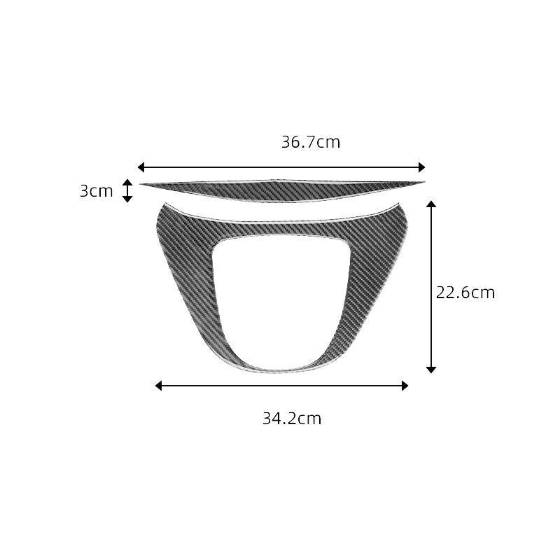Carbon fiber decorative sticker for V250 center console multimedia panel (16-21) n