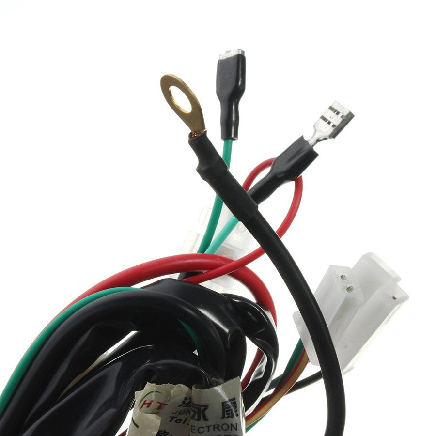 Motorcycle Wiring Machine Electric Start Wiring Loom Harness For Pit Bike ATV Q