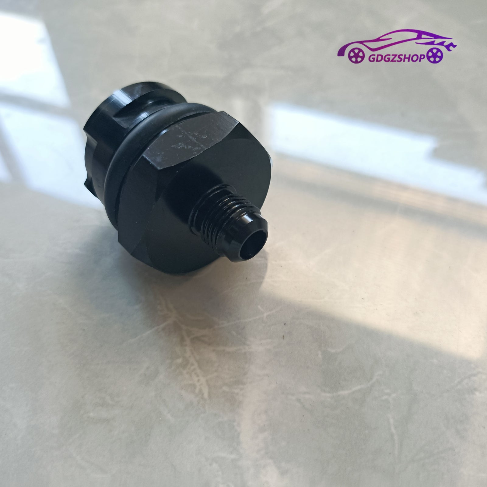 Billet Black Valve Cover Oil Cap w/ -6 AN Fitting for LSX LS1/LS6/LS2/LS3/LS7 Q