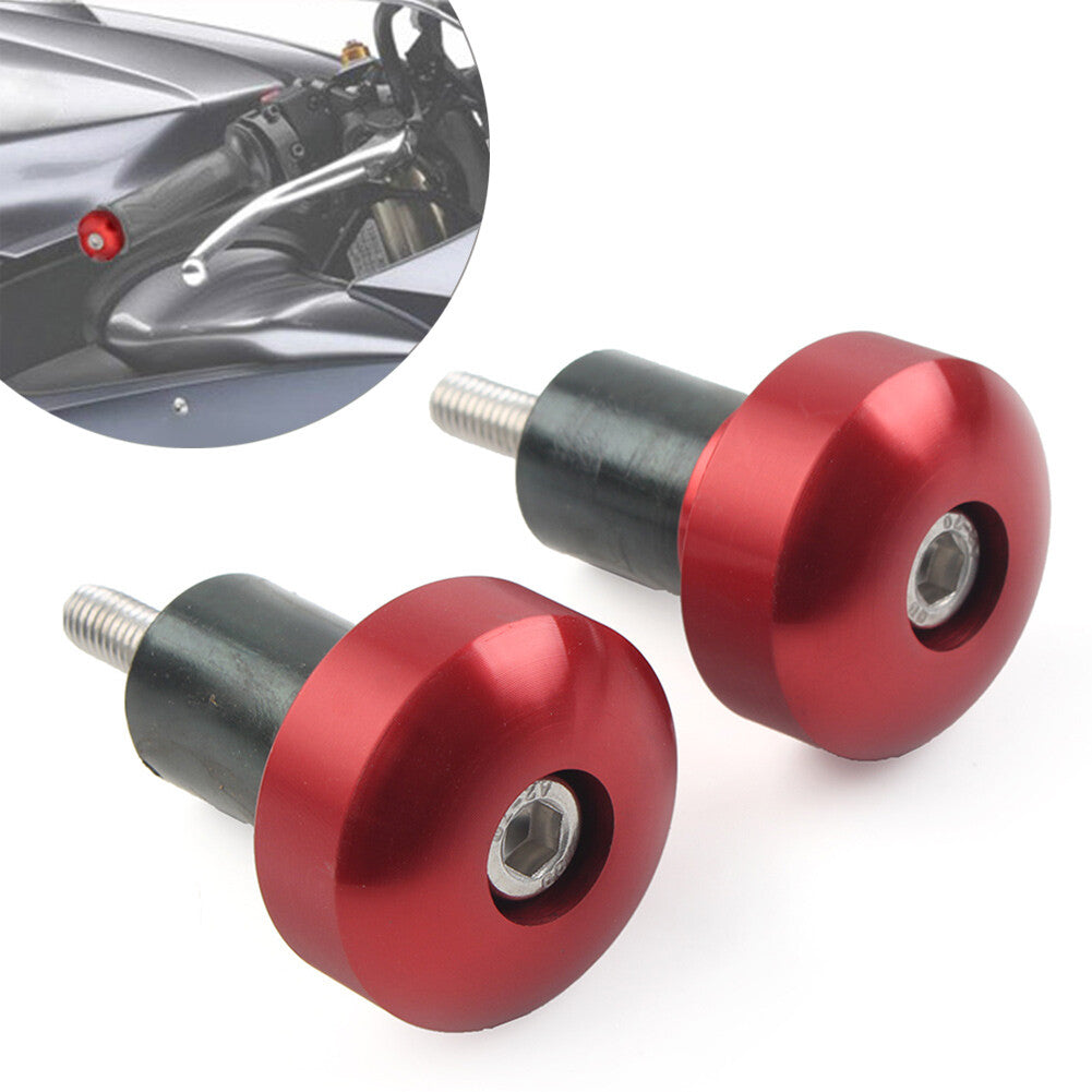 Handlebar Grips Bar End Slider Cap Motorcycle for YAMAHA YZFR1 YZF-R1 Red red
