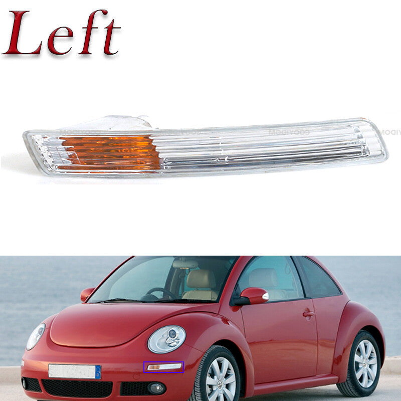 The left front bumper DRL turn signal light is applicable to for Volkswagen Beetle models from 2006 to 2010.